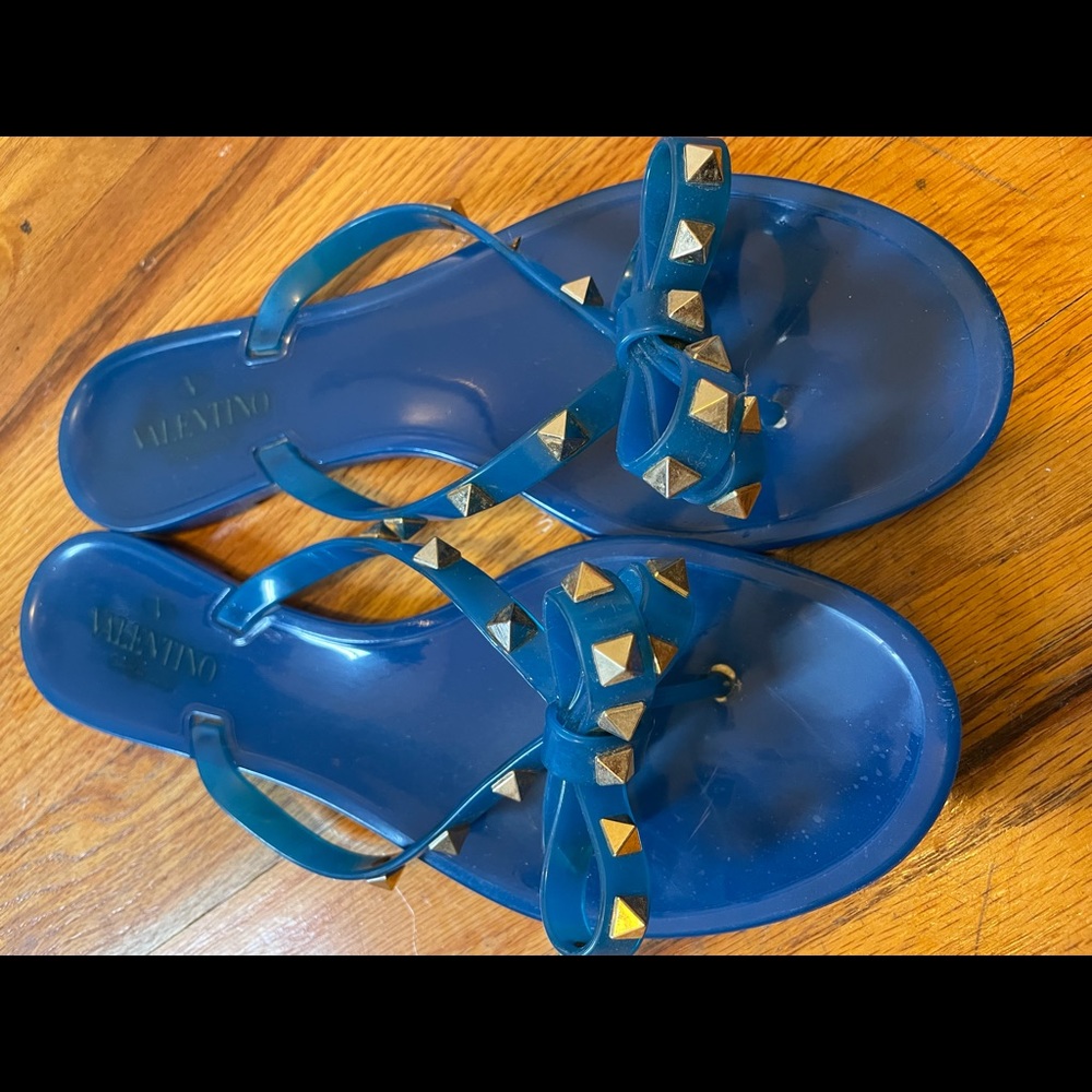 Valentino rock stud jelly sandal